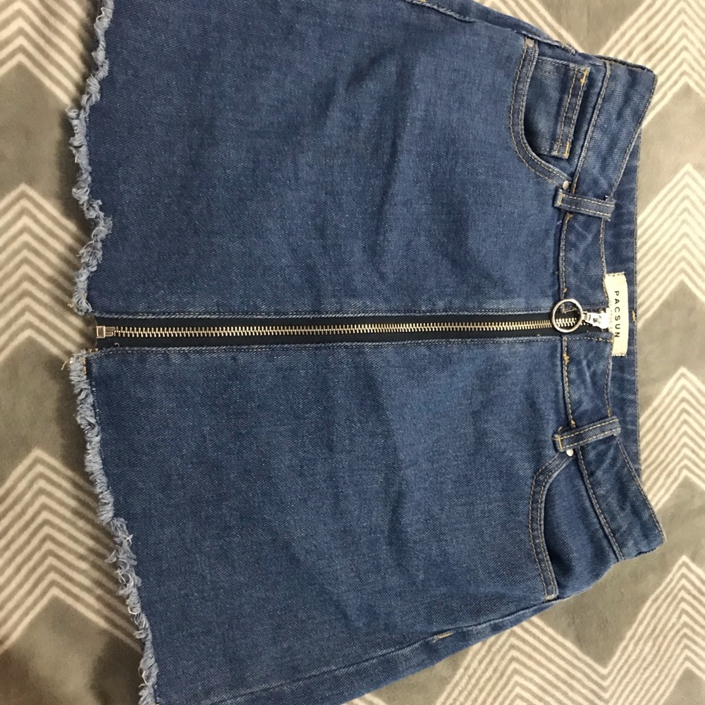 Pacsun High Rise Zip Up Skirt